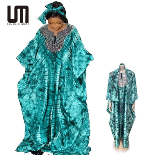 African Printed Evening Loose Maxi Dresses
