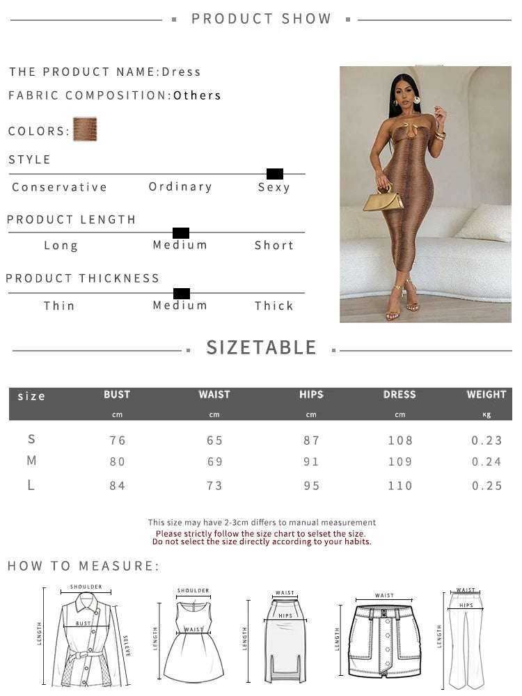 KK Gradient Strapless Dress