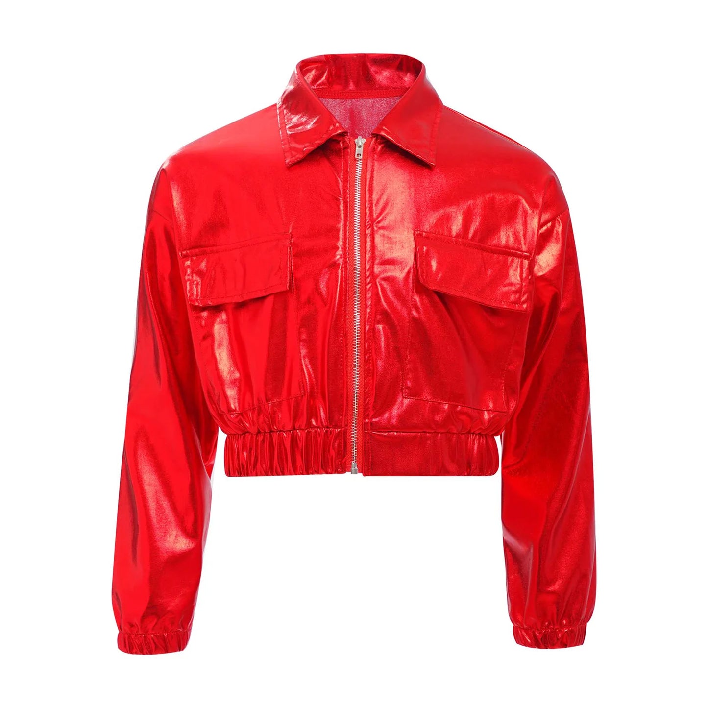 Kids Boys Girls Metallic Jacket
