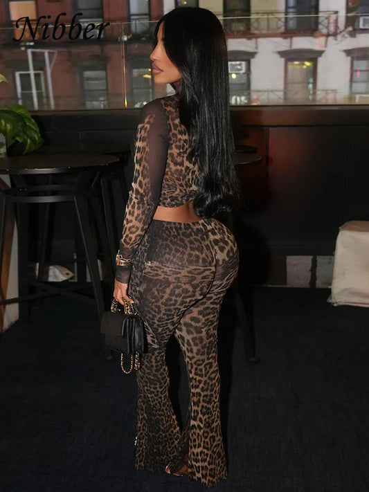 KK 2 Piece Set Croptop+Pants Matching Outfits