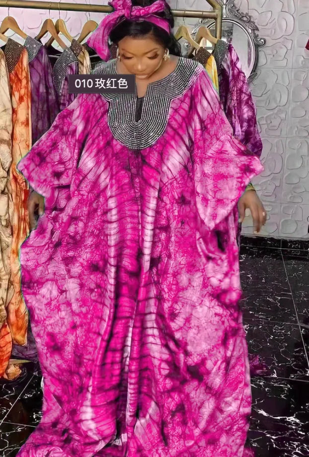 African Printed Evening Loose Maxi Dresses