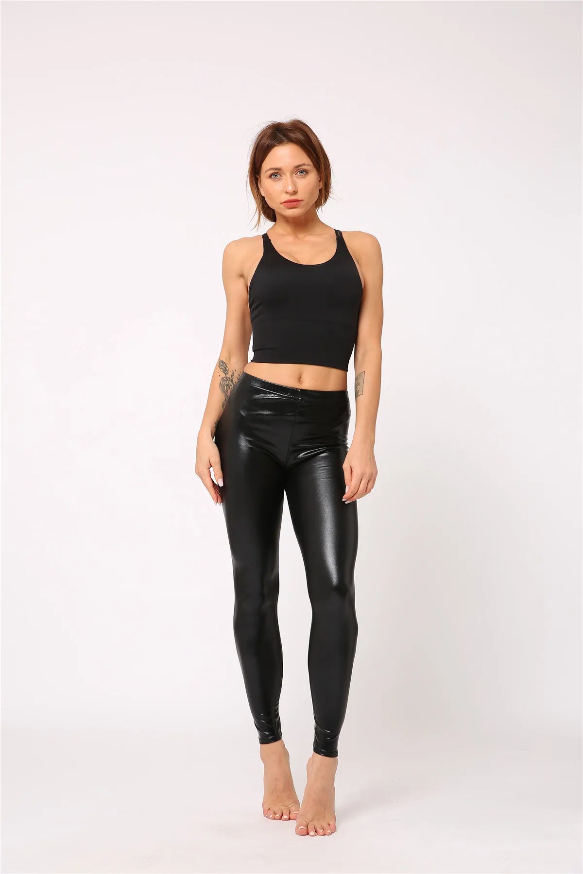 KK Laser Leather Leggings