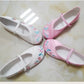 OEM Girls Soft Ballet Pink Canvas Dance Shoes in Wholesale for Soft Style Dance Practice
