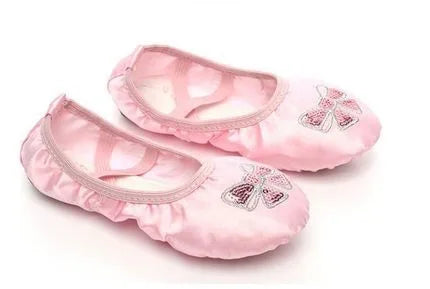 OEM Girls Soft Ballet Pink Canvas Dance Shoes in Wholesale for Soft Style Dance Practice