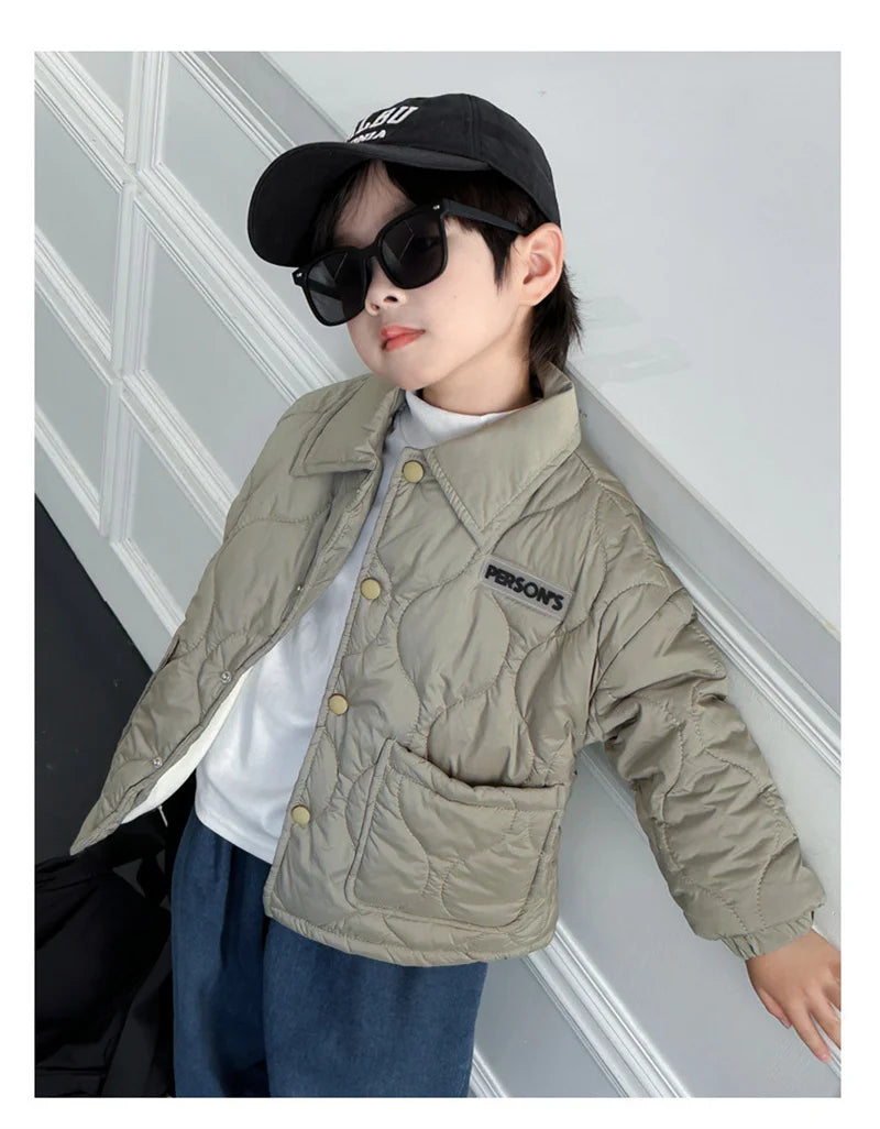 Boys Girls Winter Jackets Children Winter Fleece Down Coat