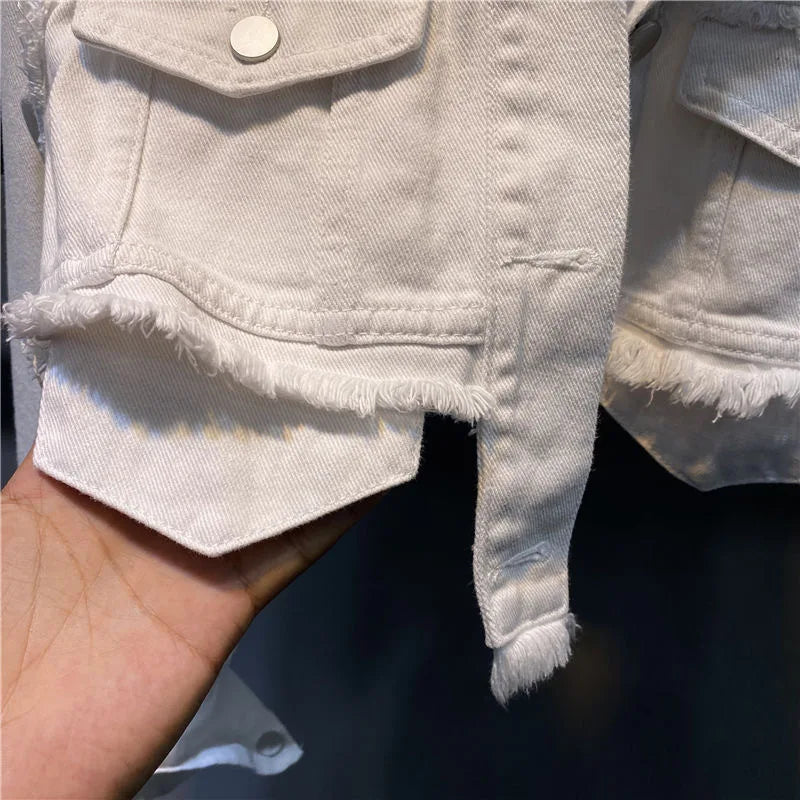 Girls Denim Loose Versatile Short Top Jackets