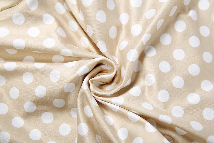 Weird Puss Hottie Polka Dot 2-Piece Set Women Halter Chest Wrapped Backless Top+Ruched Peach Hip Pants Stretch Skinny Clubwear