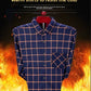 KK Men's Thick Warm Long Sleeve Plaid Shirts