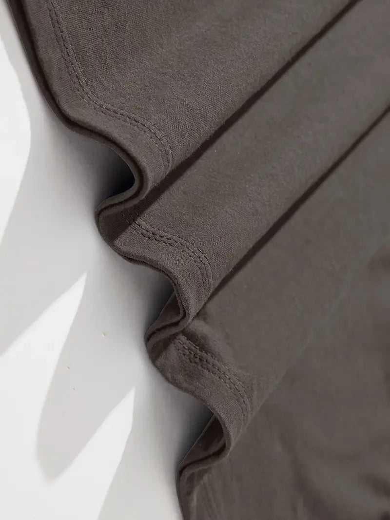 Men's summer 100% pure cotton fashionable casual loose sports yin-yang tree pattern print round neck short sleeved T-shirt top