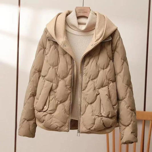 Women Loose Cropped Coat