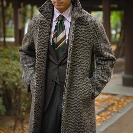 Men Overcoat Trench