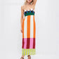 KK Elegant High Waist Spaghetti Strap Dress