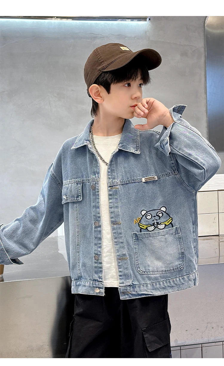 Kids Denim Boys Jacket
