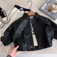 Kids Unisex Retro Leather