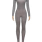 KK Snake Print Foot Jumpsuits