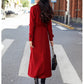 Womens Double Breasted Long Coat