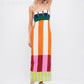 KK Elegant High Waist Spaghetti Strap Dress