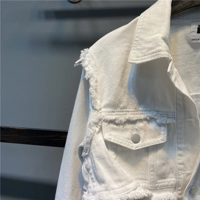 Girls Denim Loose Versatile Short Top Jackets