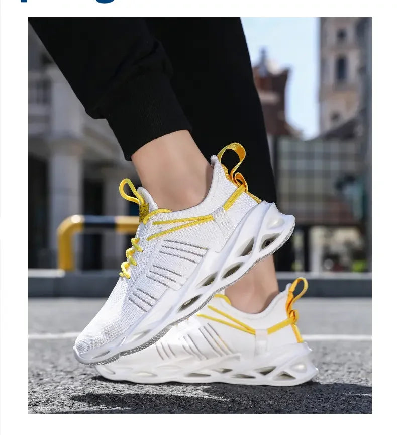 Men's Shoes Summer Outdoor Sports Breathable Mesh High-quality Running Fashionable Thick Soled Women's Casual Training Shoes