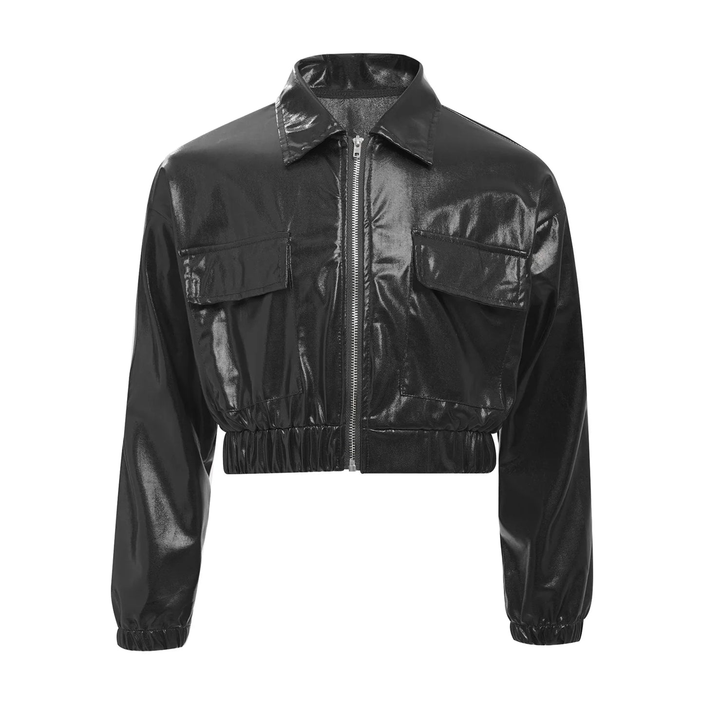Kids Boys Girls Metallic Jacket
