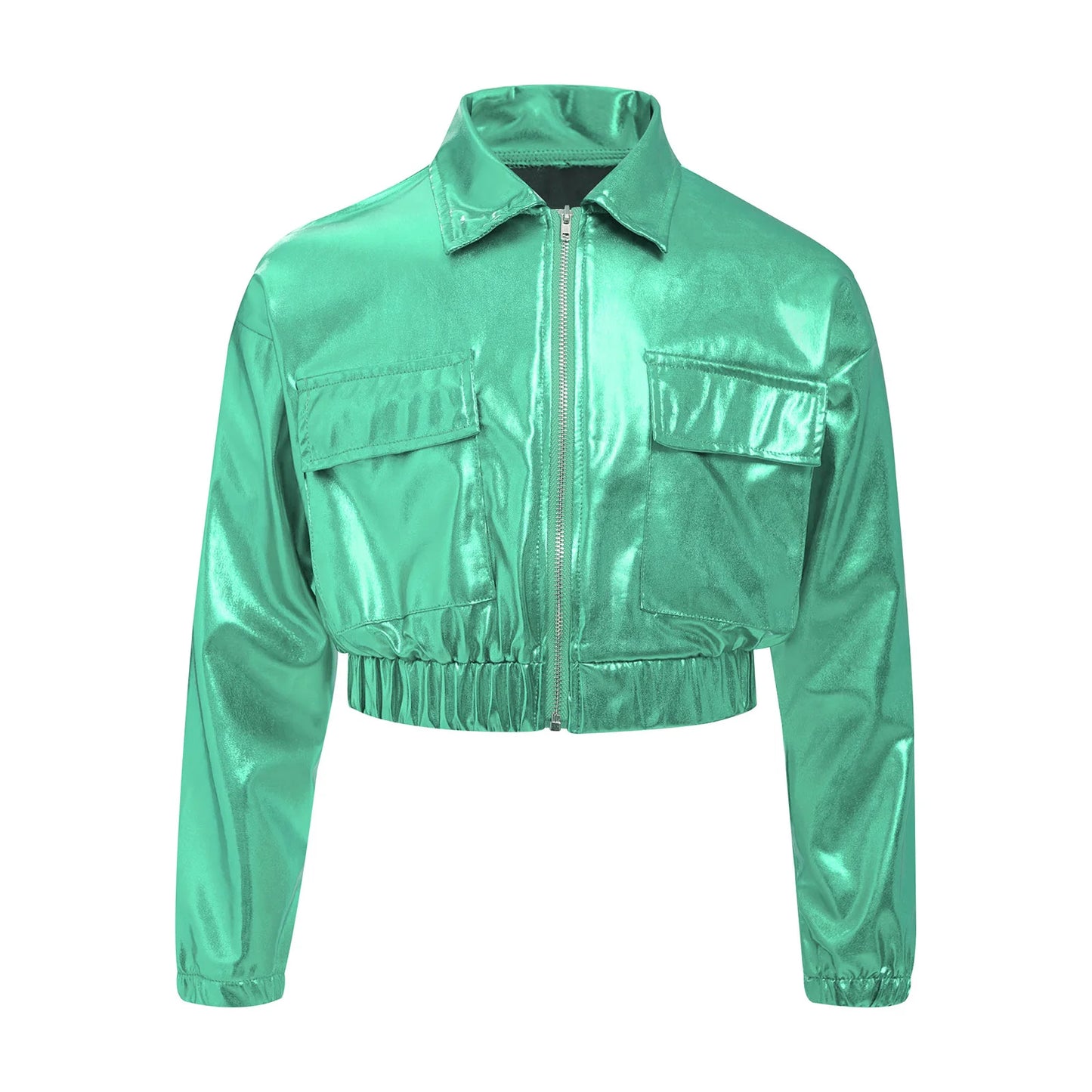 Kids Boys Girls Metallic Jacket