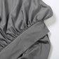 KK Ladies Shoulder Top+Shirring Ruched Peach