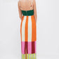 KK Elegant High Waist Spaghetti Strap Dress