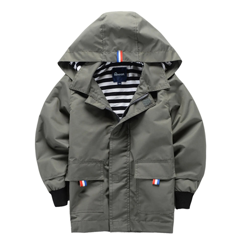 Kids Boys Girls Jackets Hooded