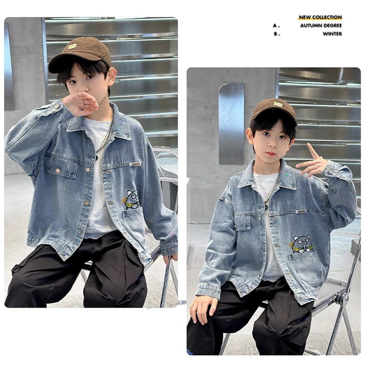 Kids Denim Boys Jacket