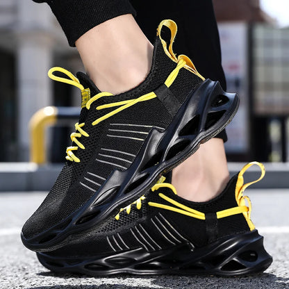 Men's Shoes Summer Outdoor Sports Breathable Mesh High-quality Running Fashionable Thick Soled Women's Casual Training Shoes