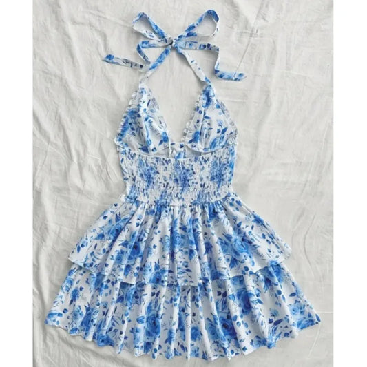 KK Vacation Style Retro Short Dresses