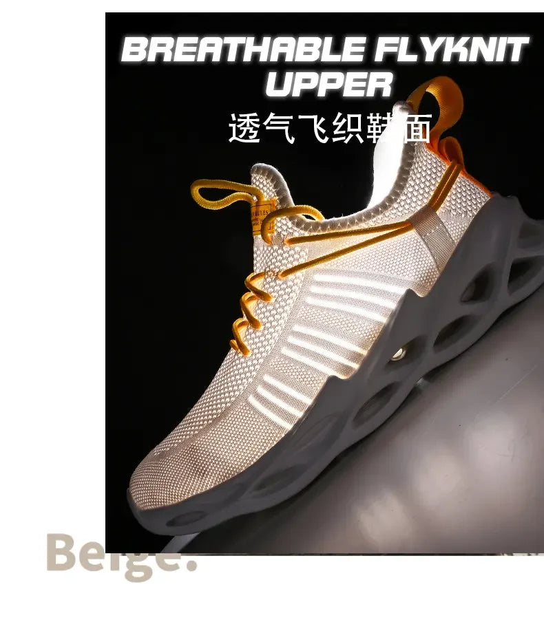 Men's Shoes Summer Outdoor Sports Breathable Mesh High-quality Running Fashionable Thick Soled Women's Casual Training Shoes