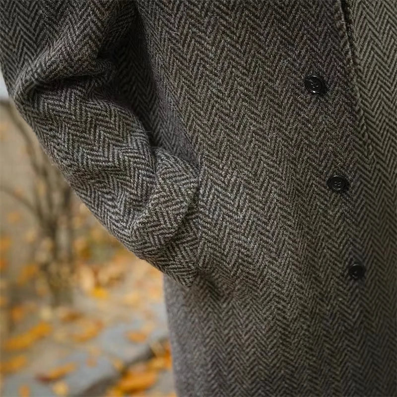 Men Overcoat Trench