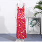 KK Chic Print Sling Long Dress