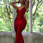 Nibber Red Shiny Spaghetti Strap Maxi Dress Women Solid Sexy Backless Ruched Cleavage Body-shaping Robe Lady Hipster Streetwear