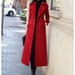Womens Double Breasted Long Coat