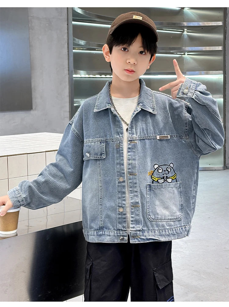 Kids Denim Boys Jacket