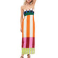 KK Elegant High Waist Spaghetti Strap Dress