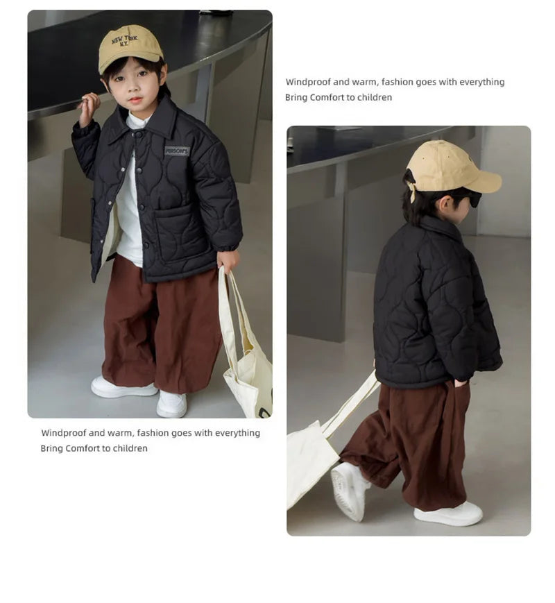 Boys Girls Winter Jackets Children Winter Fleece Down Coat