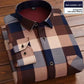 KK Men's Thick Warm Long Sleeve Plaid Shirts