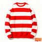 Retro Striped Graphic Unisex Sweatshirts Simple Casual Long Sleeve 3D Printed Ugly Sweatshirt Loose Breathable O Neck Pullovers