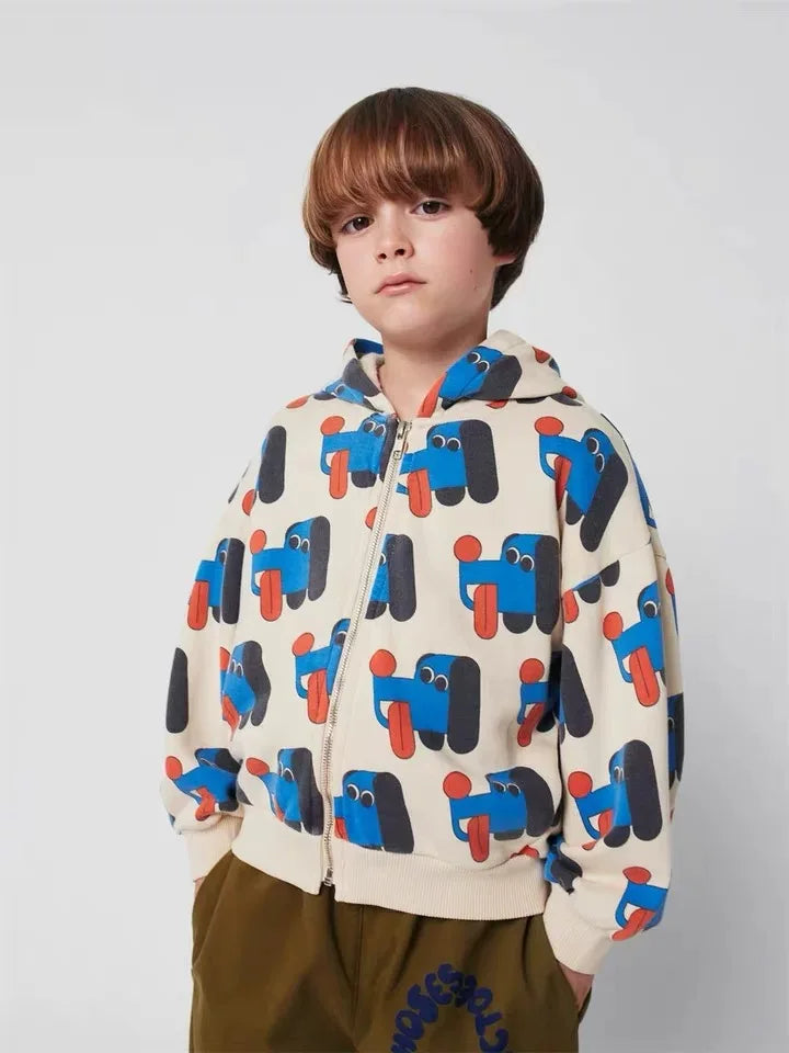 Kids Sweatshirt 2025BC New Autumn Winter Boys Clothes Baby Girls Cartoon Cute Print Sweater Hoodie Children Cotton Outwear Tops