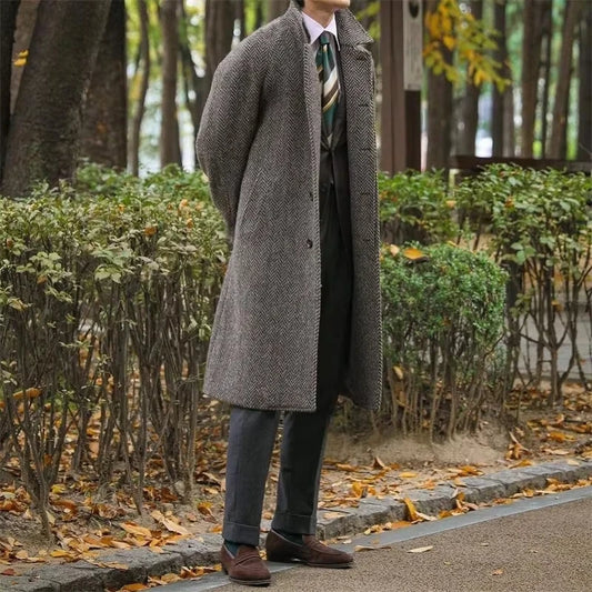 Men Overcoat Trench