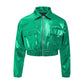 Kids Boys Girls Metallic Jacket