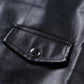 Men Oblique Zipper Biker Coats