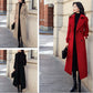 Womens Double Breasted Long Coat