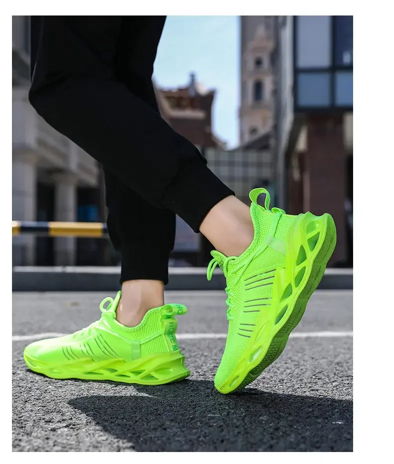 Men's Shoes Summer Outdoor Sports Breathable Mesh High-quality Running Fashionable Thick Soled Women's Casual Training Shoes