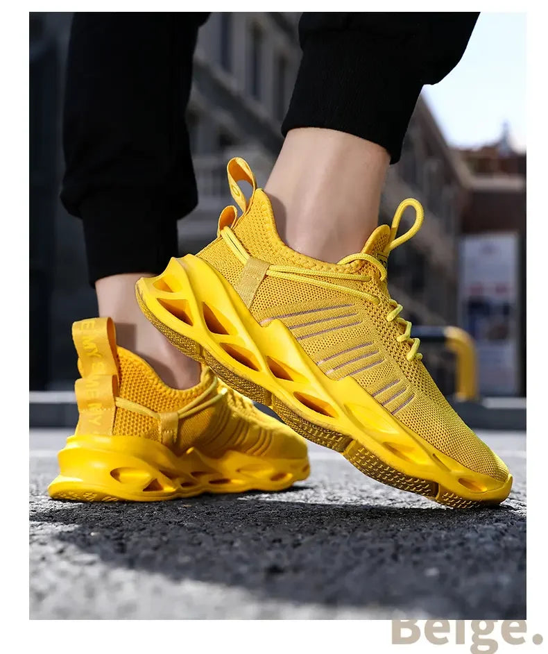 Men's Shoes Summer Outdoor Sports Breathable Mesh High-quality Running Fashionable Thick Soled Women's Casual Training Shoes