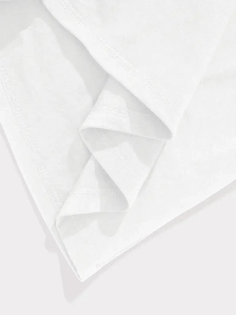 Men's summer 100% pure cotton fashionable casual loose sports yin-yang tree pattern print round neck short sleeved T-shirt top