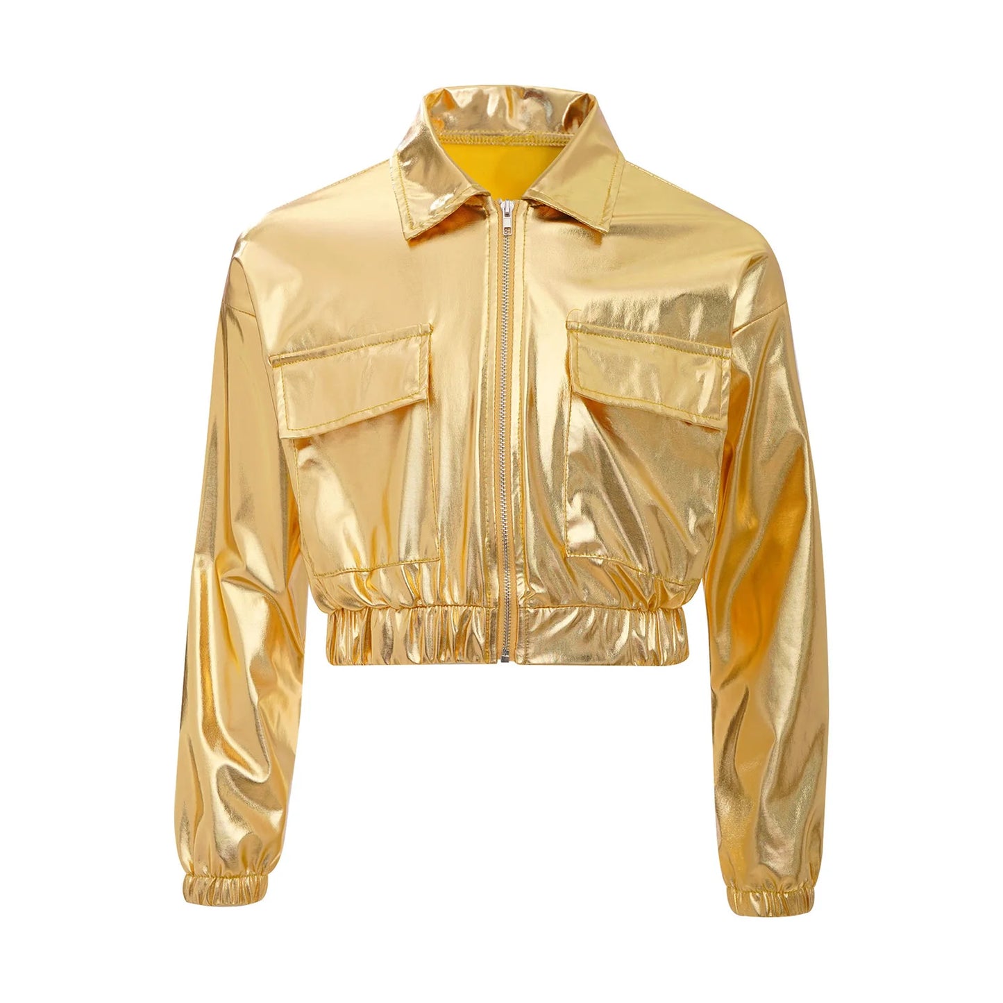 Kids Boys Girls Metallic Jacket